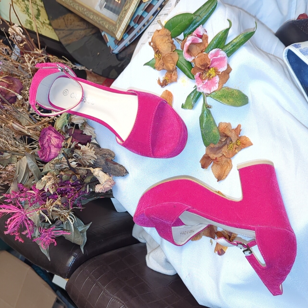 Camssoo bright pink platform sandals - Picture 4 of 12